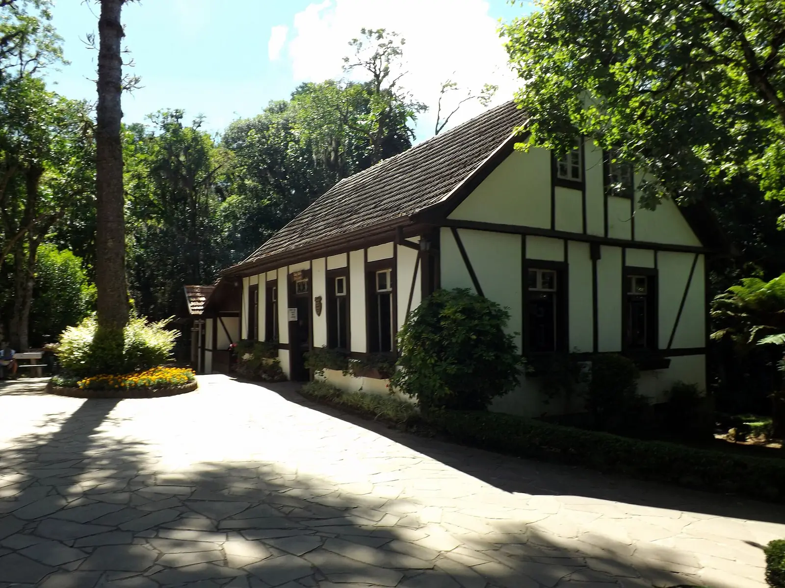 Casa em enxaimel na Aldeia Histórica do Parque Aldeia do Imigrante