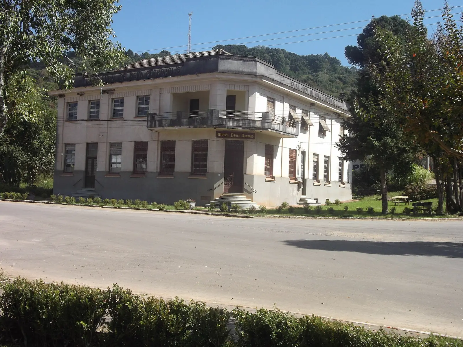 O prédio da antiga Caixa Rural de Nova Petrópolis